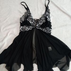 New Avidlove Black Lace Lingerie Dress Size Medium